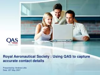 Royal Aeronautical Society : Using QAS to capture accurate contact details