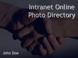 Intranet Online Photo Directory