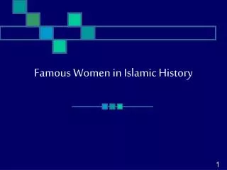 Famous Women in Islamic History