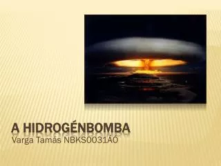 a hidrog nbomba