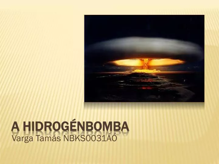 a hidrog nbomba