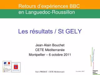 les r sultats st gely