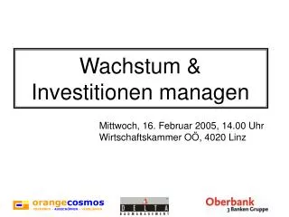 wachstum investitionen managen