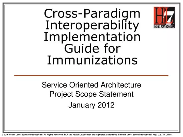 cross paradigm interoperability implementation guide for immunizations
