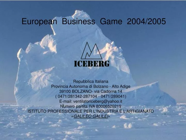 european business game 2004 2005