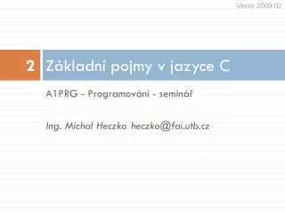 z kladn pojmy v jazyce c