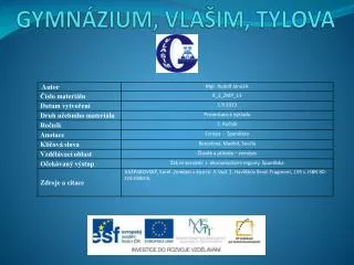 gymn zium vla im tylova