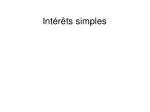 Intérêts simples - slide 1