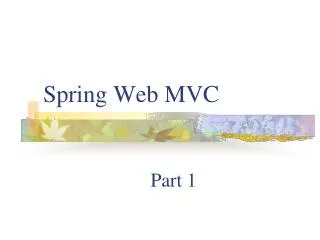 spring web mvc