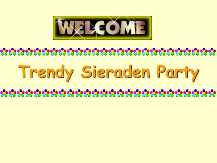 trendy sieraden party