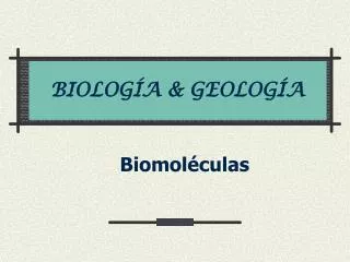biolog a geolog a