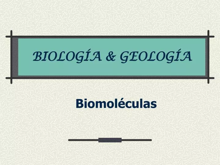 biolog a geolog a