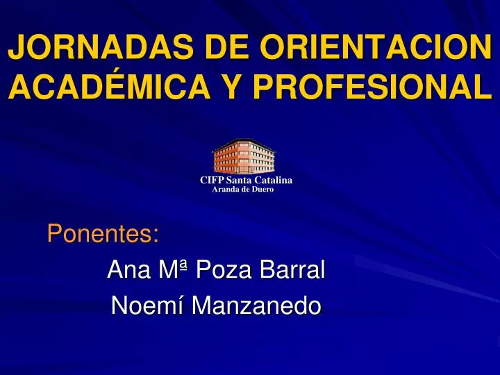 jornadas de orientacion acad mica y profesional