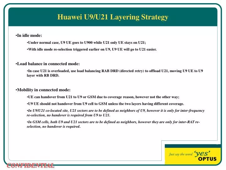 huawei u9 u21 layering strategy