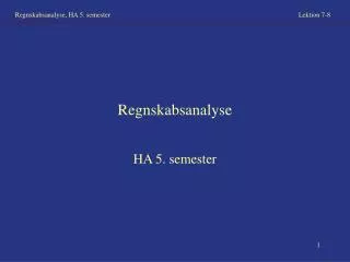 regnskabsanalyse