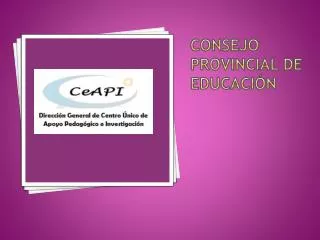 consejo provincial de educaci n