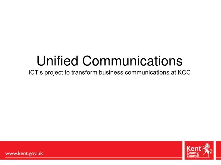 unified communications ict s project to transform business communications at kcc