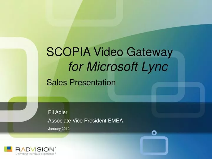 scopia video gateway for microsoft lync