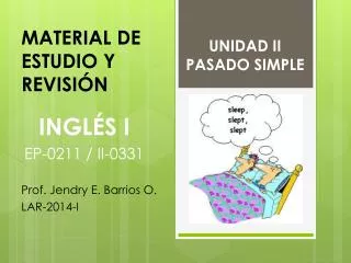 unidad ii pasado simple