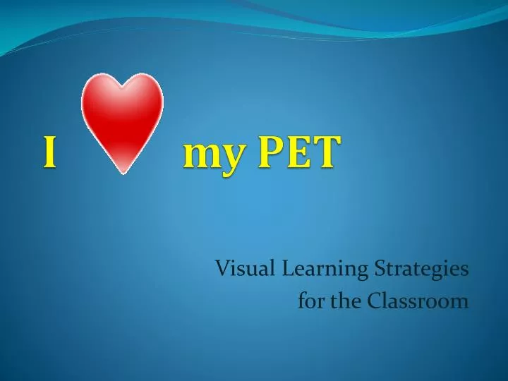 visual learning strategies for the classroom