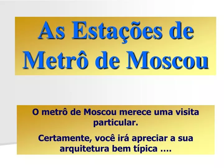 as esta es de metr de moscou