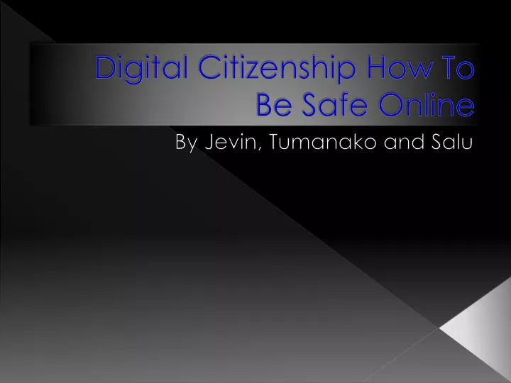 digital citizenship how to be safe online