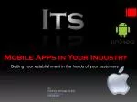 Mobile Apps in Your Industry - slide 1
