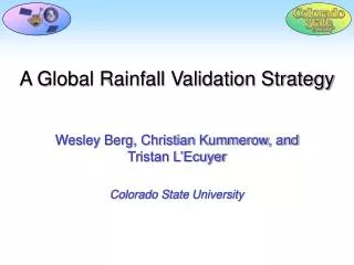 A Global Rainfall Validation Strategy