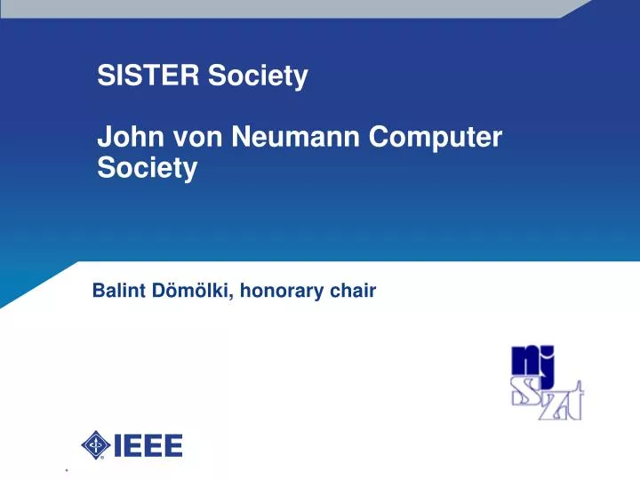 sister society john von neumann computer society