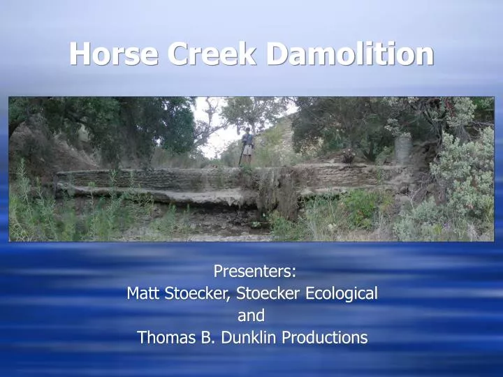 horse creek damolition