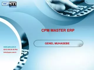 cpm master erp