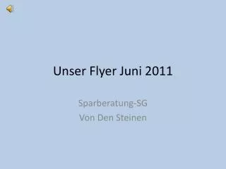 unser flyer juni 2011
