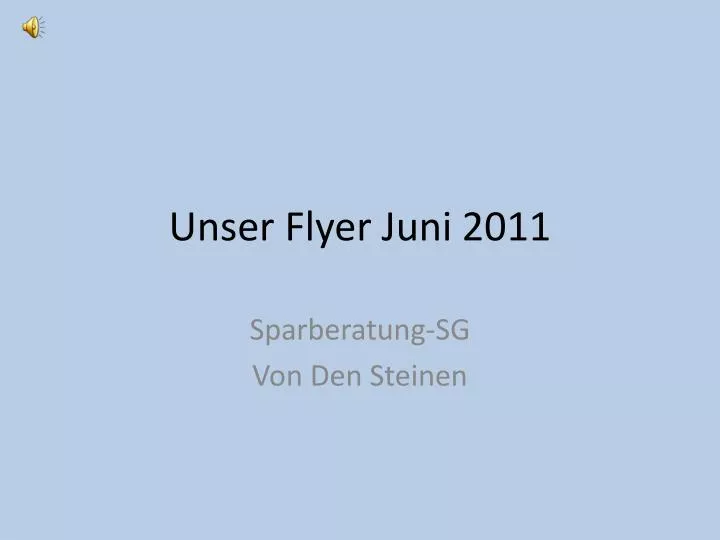 unser flyer juni 2011