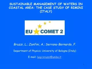 SUSTAINABLE MANAGEMENT OF WATERS IN COASTAL AREA: THE CASE STUDY OF RIMINI (ITALY)