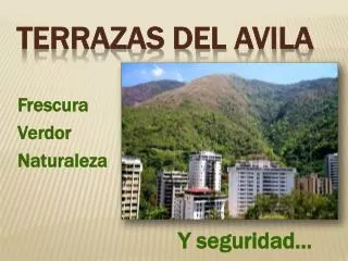 terrazas del avila