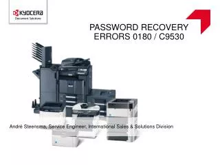Password recovery errors 0180 / C9530