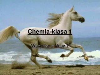 chemia klasa 1