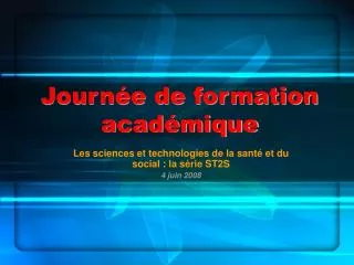 journ e de formation acad mique