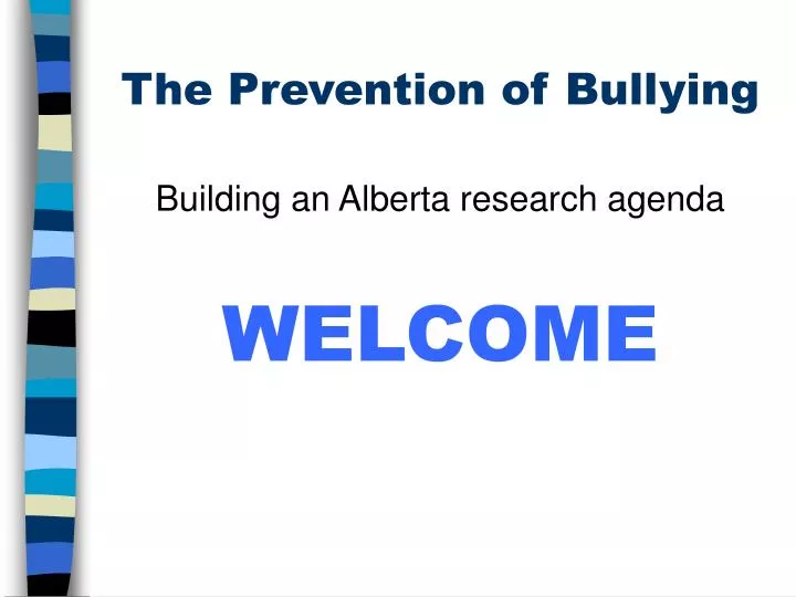the prevention of bullying