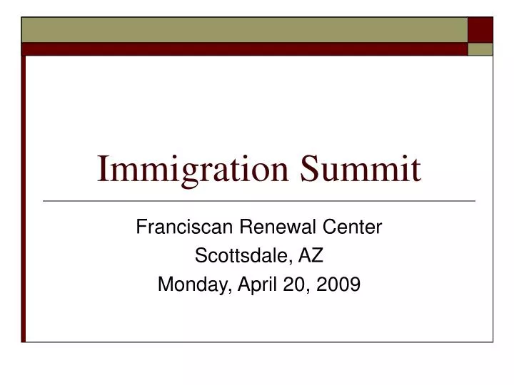 immigration summit