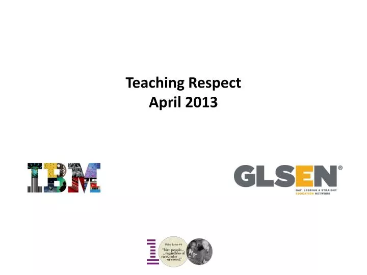 teaching respect april 2013