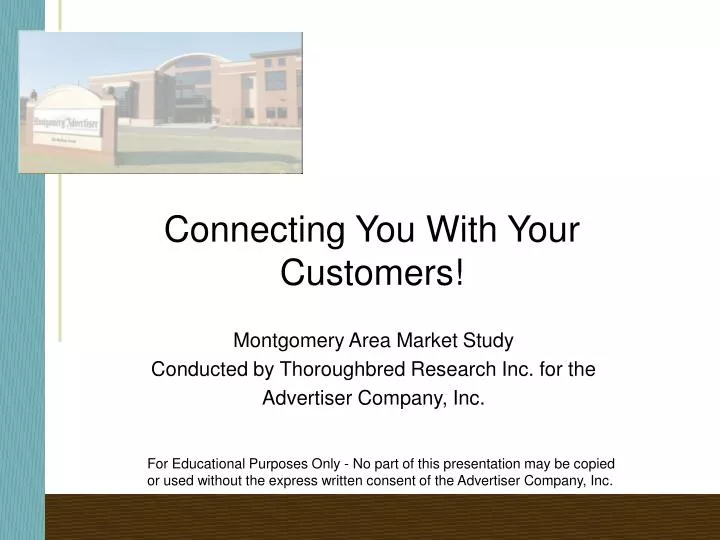 connecting you with your customers
