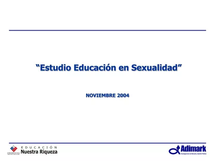 estudio educaci n en sexualidad