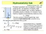 Hydrostatický tlak - slide 1
