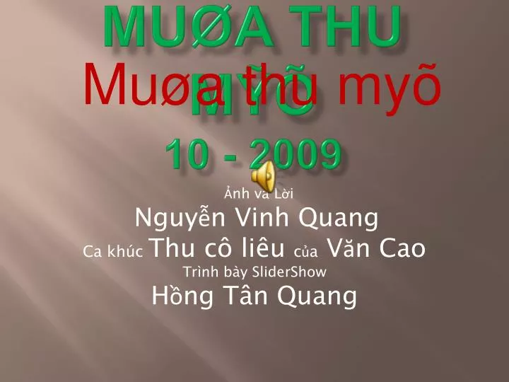 mu a thu m 10 2009