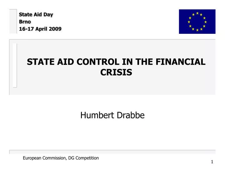 state aid control in the financial crisis