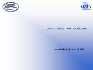 zpr va o innosti kontroln komise