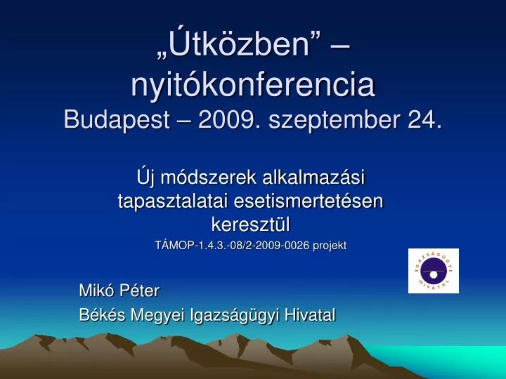 tk zben nyit konferencia budapest 2009 szeptember 24