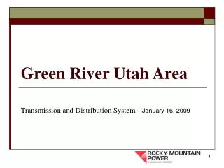 Green River Utah Area