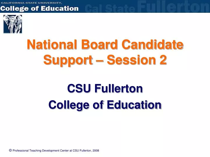 national board candidate support session 2